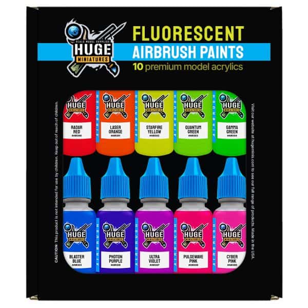 Fluorescent Airbrush Paint Bundle
