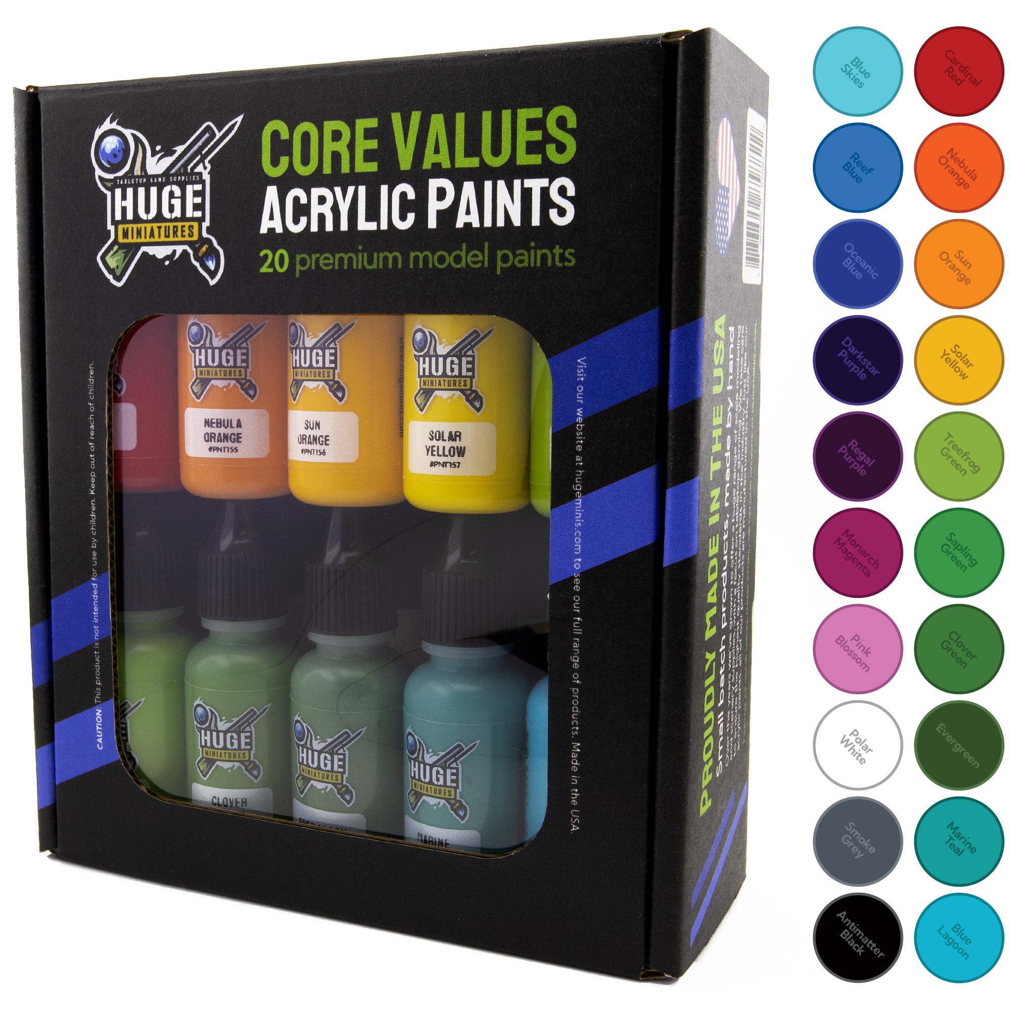 Core Values Acrylic Paint Set New